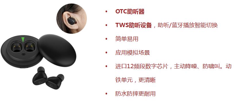 可蓝牙直连手机！锦好JH-AW2B型OTC助听器简介